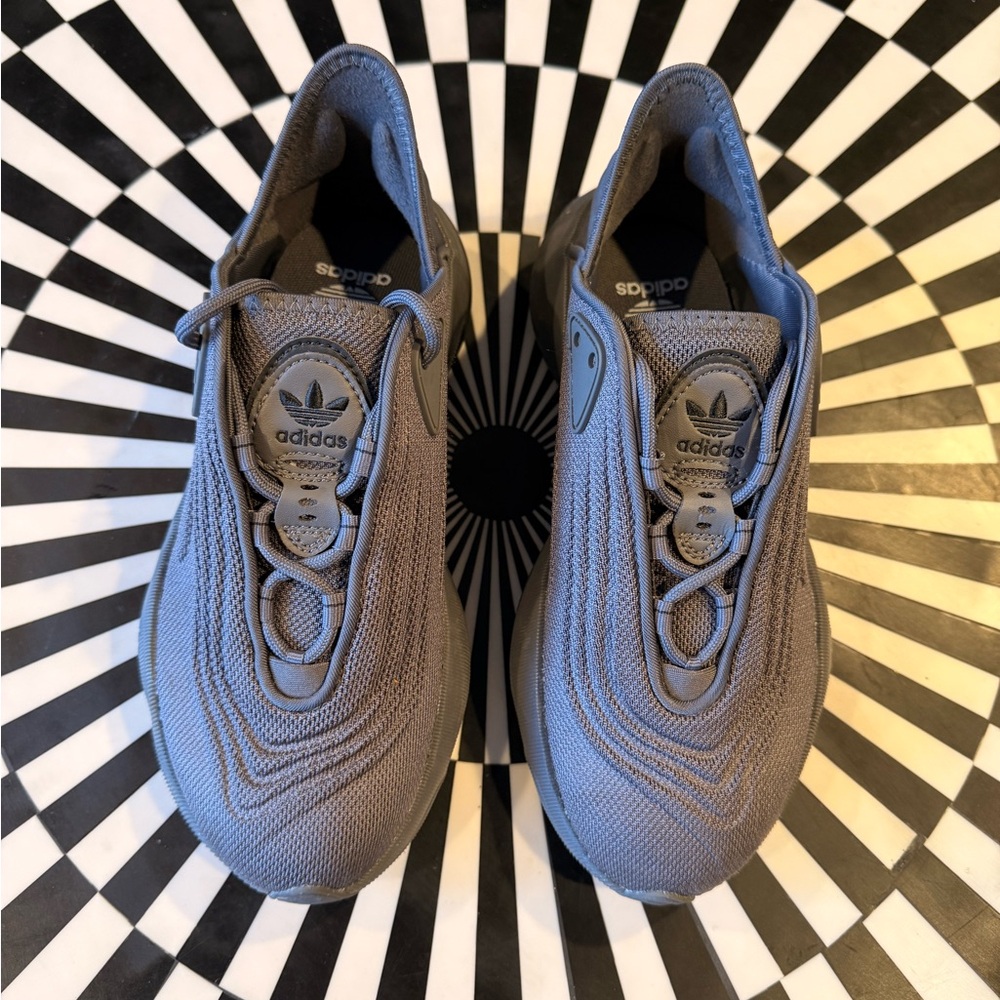 Adidas Light Gray Youth Kids Athletic Shoes